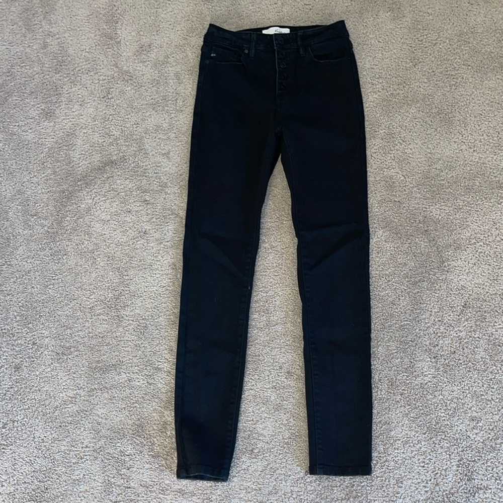 KanCan Black Jeans Size 7/27 Button Fly